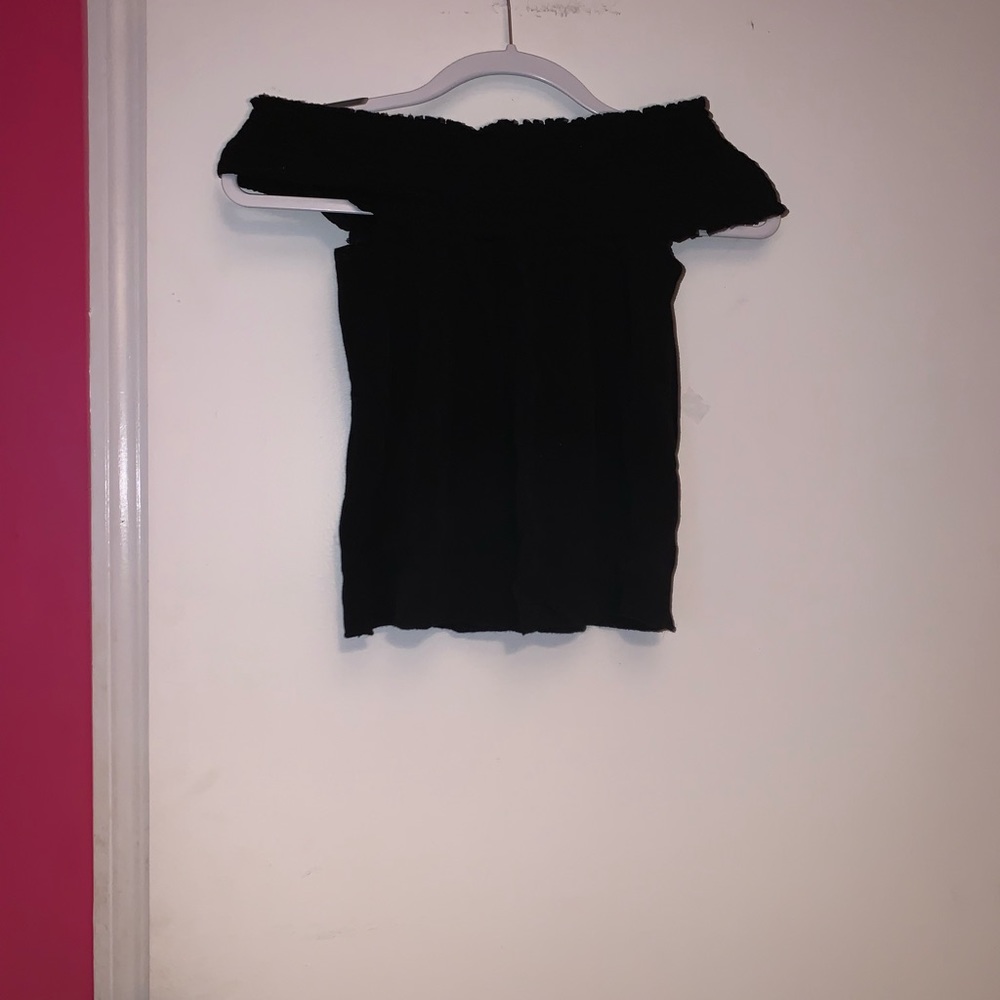 black off the shoulder top